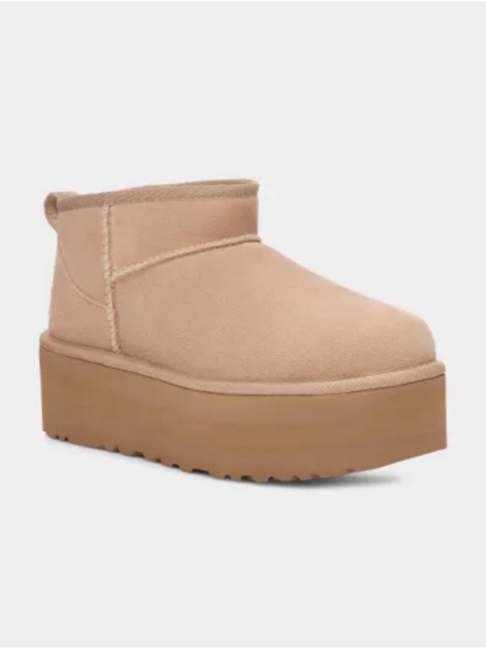 UGG Classic Ultra Mini Platform in Sand – Size 7 – New in Box – Viral TikTok - Picture 5 of 8